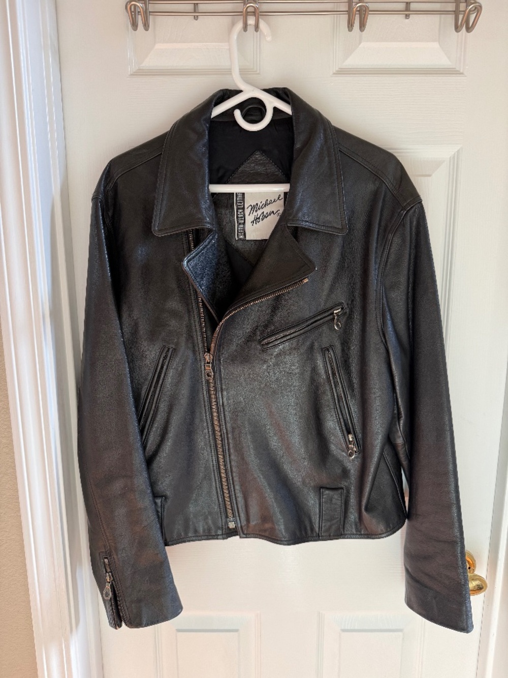 Vintage North Beach Leather Michael Hoban Leather Motorcycle Jacket
